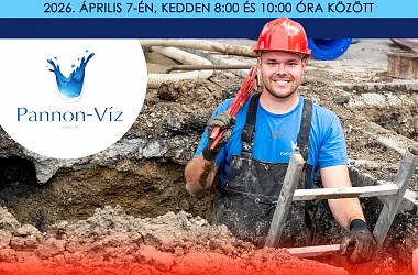 IVÓVÍZELLÁTÁS SZÜNETEL: Győrben a Szigethy Attila út és a Zrínyi utca egy részén